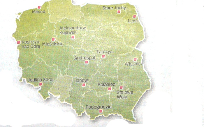 Laureaci konkursu na mapie Polski - źródło Rzeczpospolita